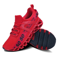 Textured Weaving Walking Shoes Lace Up Tennis Athletic Shoes