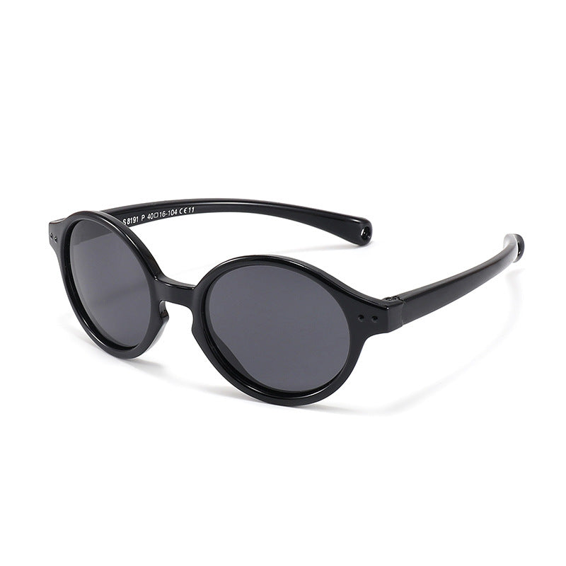 Kids Round Frame Sunglasses for Outdoor Traveling