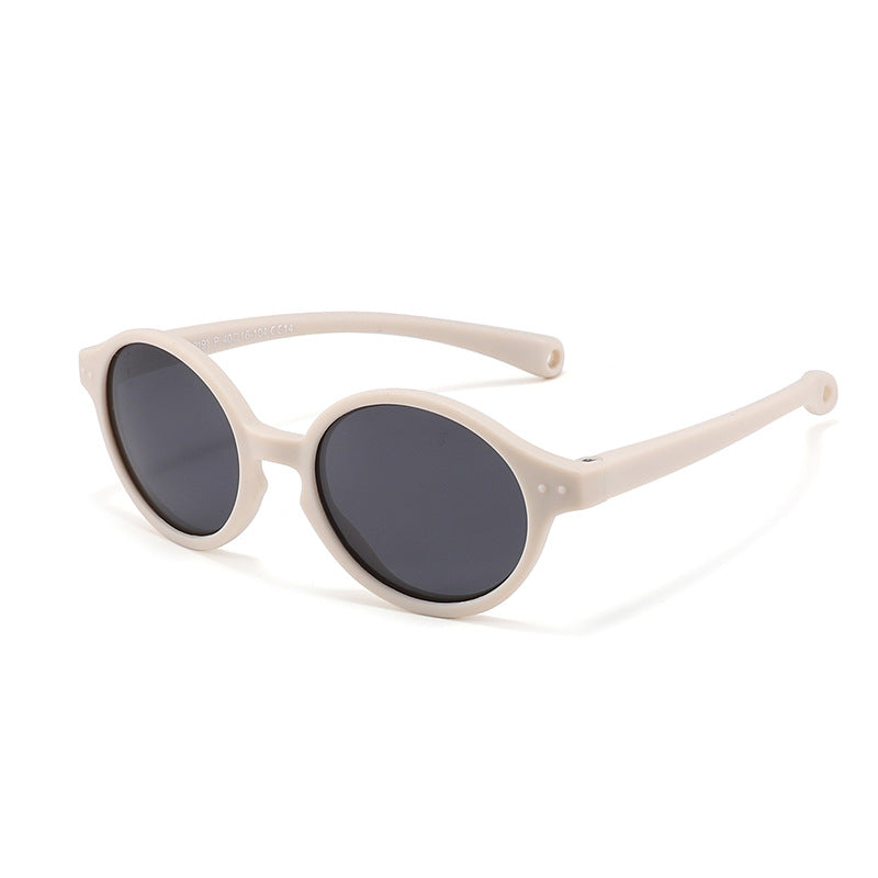 Kids Round Frame Sunglasses for Outdoor Traveling