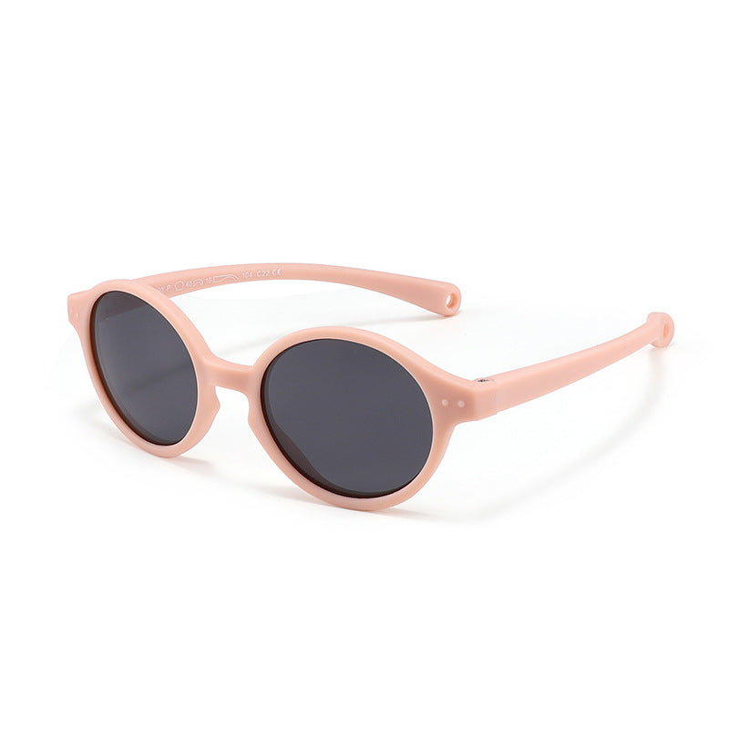 Kids Round Frame Sunglasses for Outdoor Traveling