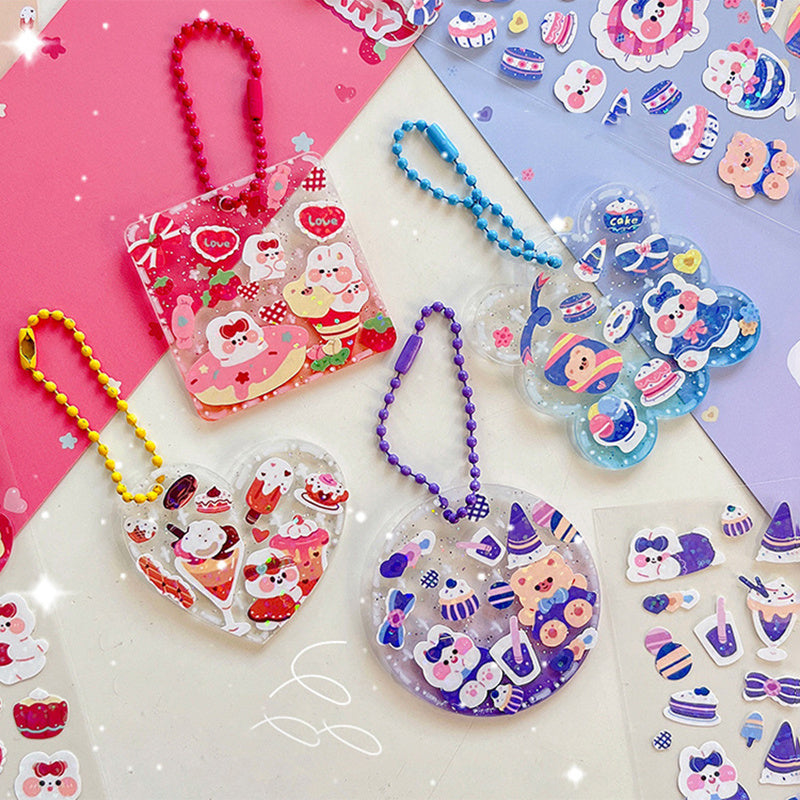 Colorful Waterproof DIY Love Bean Stickers