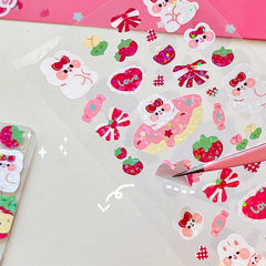 Colorful Waterproof DIY Love Bean Stickers
