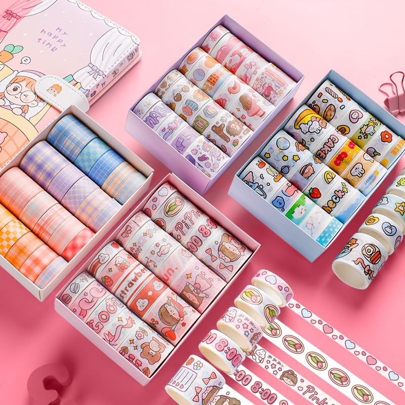 Girly Heart Sticker Tape - 20 Rolls - Customizable Material