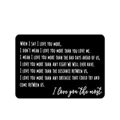 Wallet Insert Card Anniversary Men Husband From Wife Girlfriend Birthday