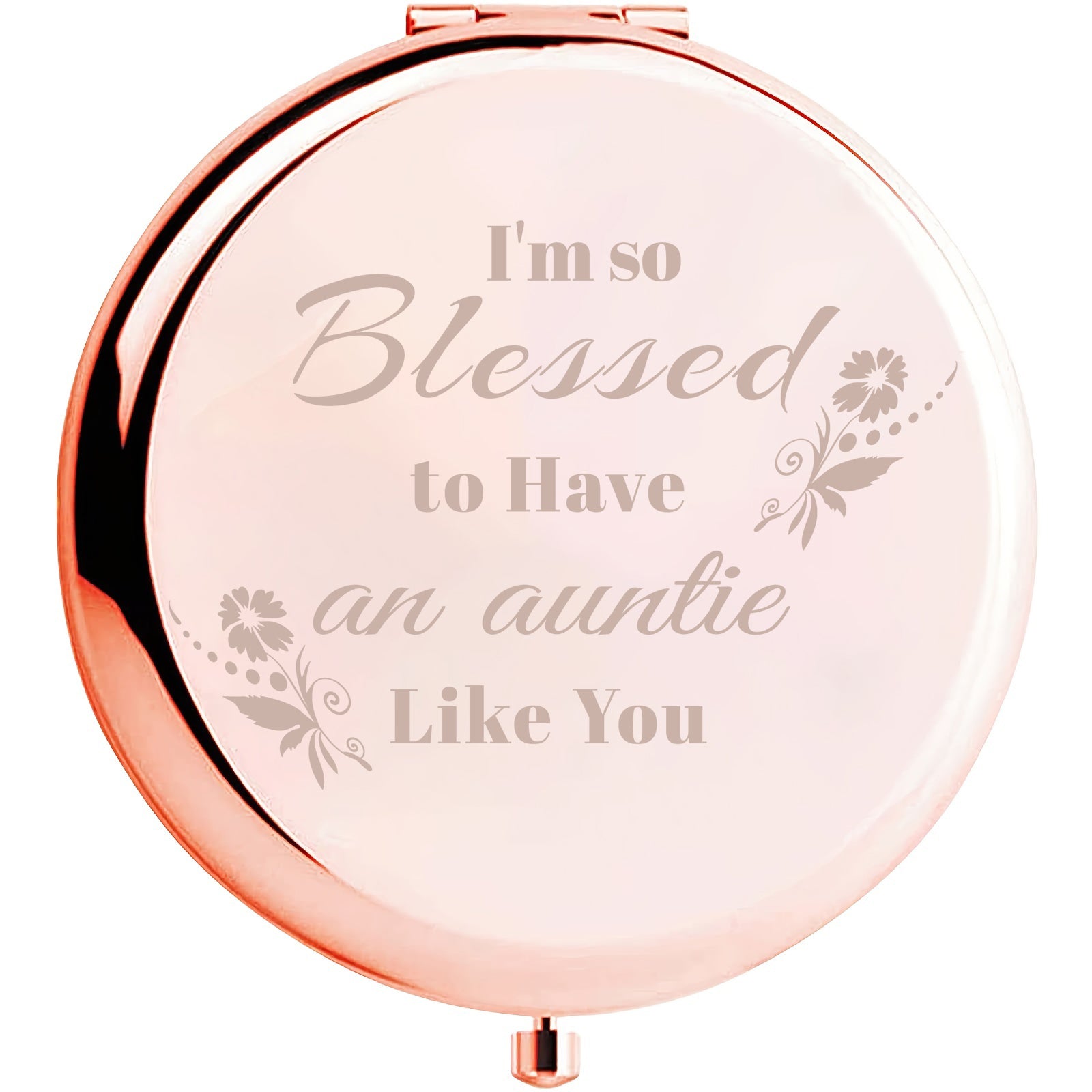 Engraved Compact Mirror - I'm So Blessed - Birthday Wedding Gift