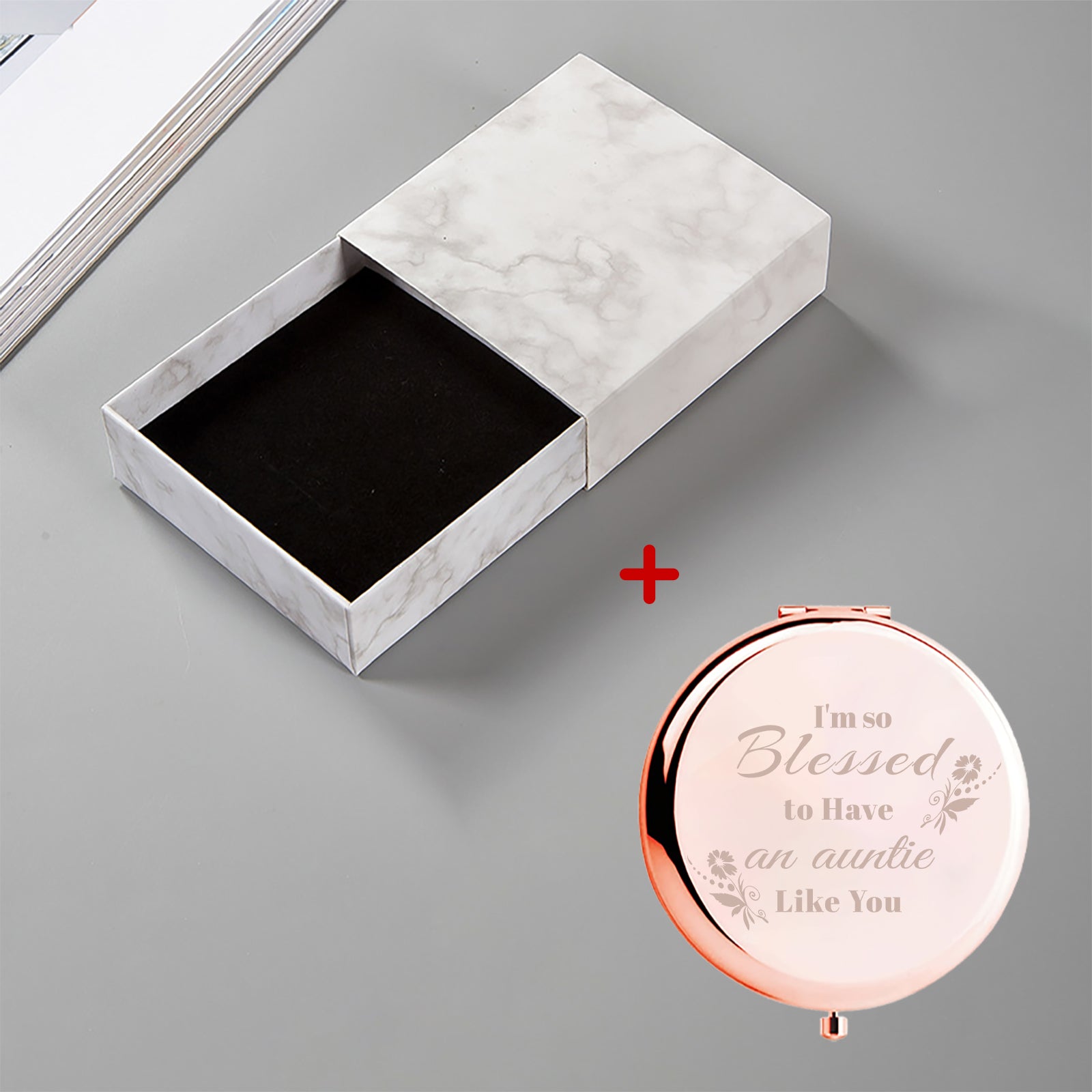 Engraved Compact Mirror - I'm So Blessed - Birthday Wedding Gift