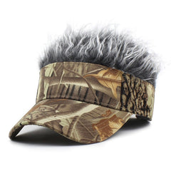 Camouflage Sunshade Visor Empty Top Hat for Men Women