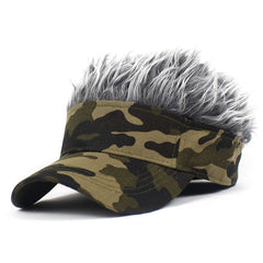 Camouflage Sunshade Visor Empty Top Hat for Men Women