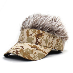 Camouflage Sunshade Visor Empty Top Hat for Men Women