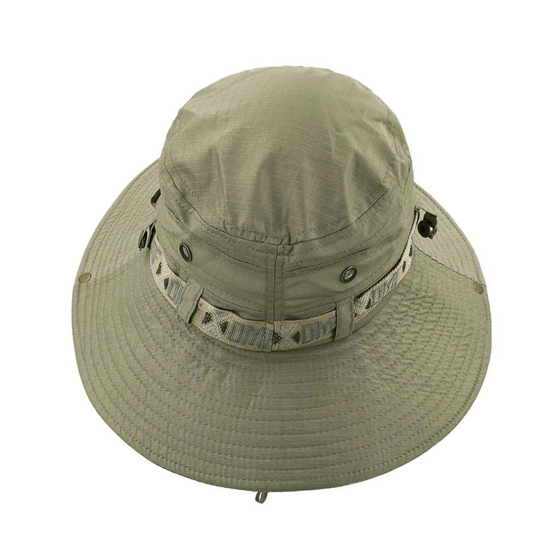 Men's Vintage Cowboy Hat Adjustable Mesh Wide Brim
