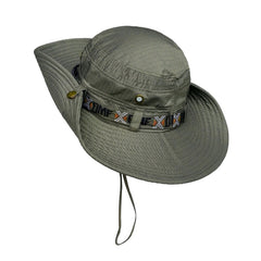 Men's Vintage Cowboy Hat Adjustable Mesh Wide Brim