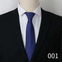 Men's Necktie For Business Groom Wedding Party Striped Tie