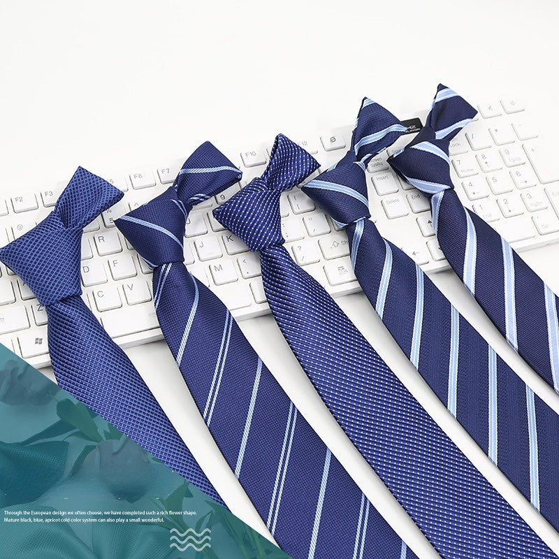 Men's Necktie For Business Groom Wedding Party Striped Tie