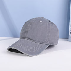 Distressed Vintage Peaked Cap Washed Cotton Cowboy Soft Top Baseball Cap