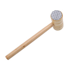 Dual-Sided Wooden Meat Hammer for Tenderizing