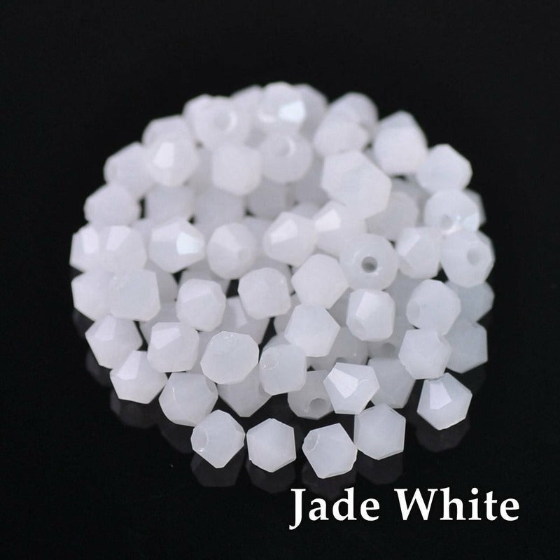 300pcs 4mm Bicone Crystal Loose Beads DIY Jewelry Making 101 120