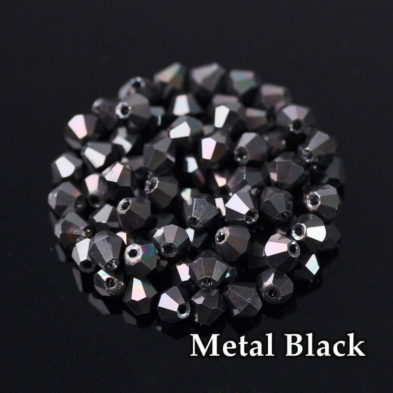 300pcs 4mm Bicone Crystal Loose Beads DIY Jewelry Making 101 120