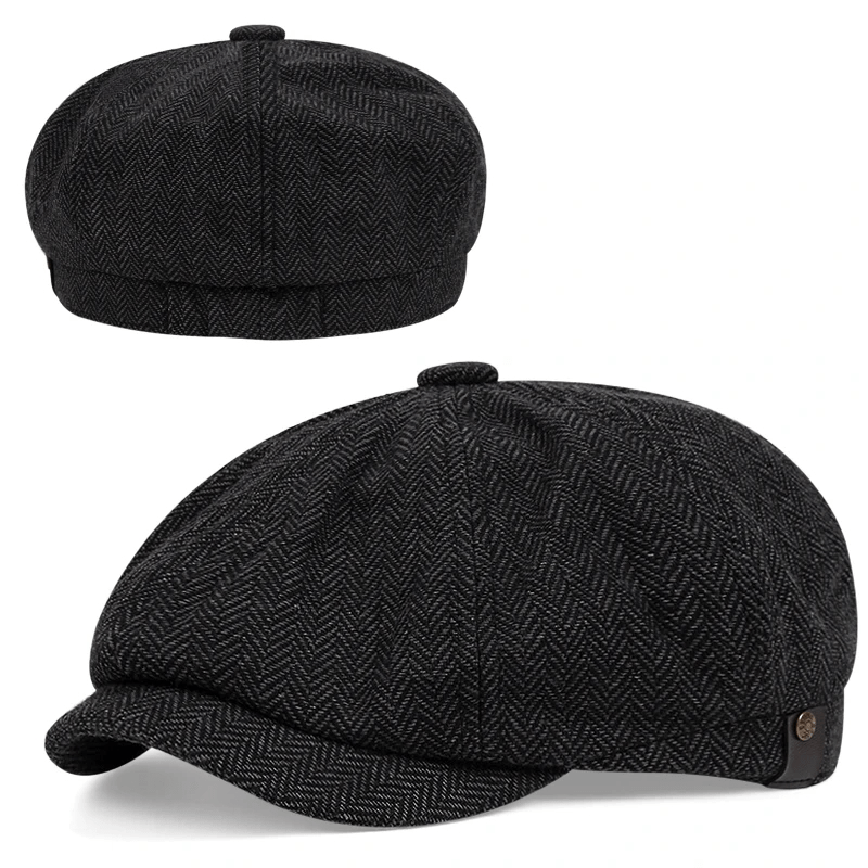 Spring Autumn Men's Retro Thin Beret Casual Hat