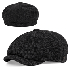 Spring Autumn Men's Retro Thin Beret Casual Hat