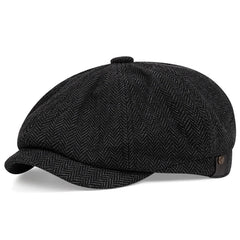 Spring Autumn Men's Retro Thin Beret Casual Hat