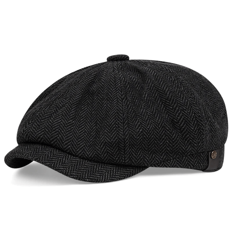 Spring Autumn Men's Retro Thin Beret Casual Hat