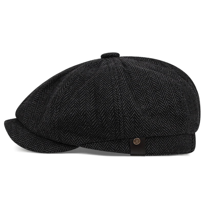 Spring Autumn Men's Retro Thin Beret Casual Hat