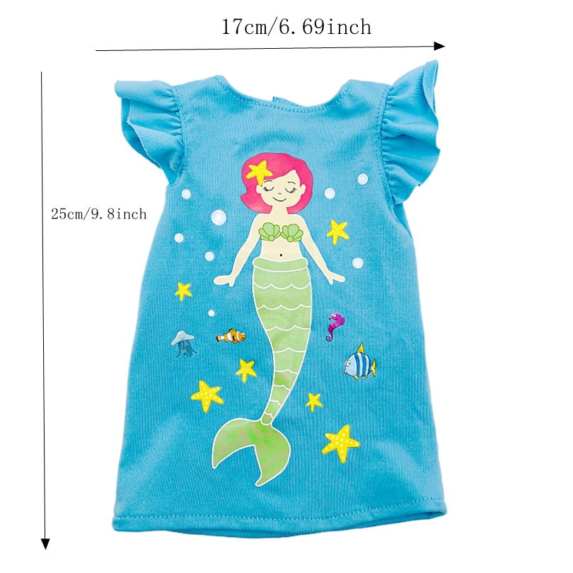 Doll Clothes Light Pattern Doll Dress Outfits for 45-72 cm Doll
