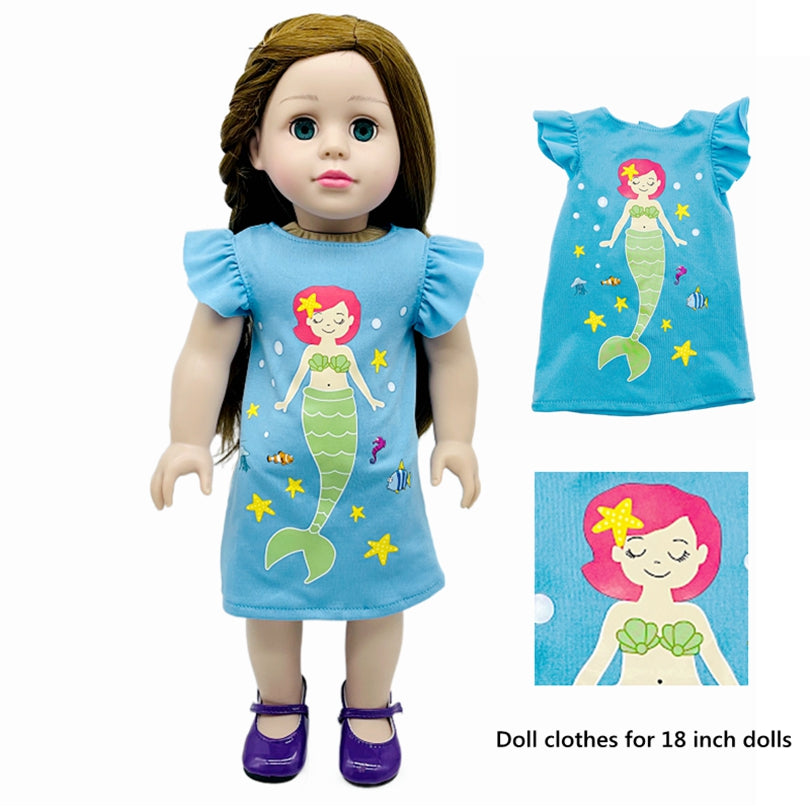 Doll Clothes Light Pattern Doll Dress Outfits for 45-72 cm Doll