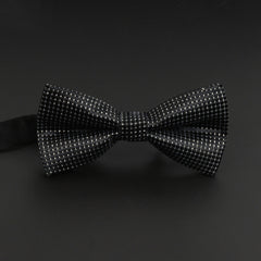 Men's British Striped Bow Tie - Casual Single Layer Bow Tie
