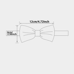Men's British Striped Bow Tie - Casual Single Layer Bow Tie
