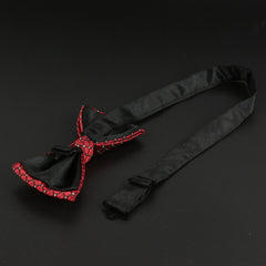 Men's British Striped Bow Tie - Casual Single Layer Bow Tie