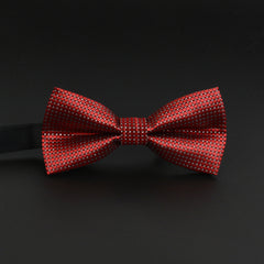 Men's British Striped Bow Tie - Casual Single Layer Bow Tie