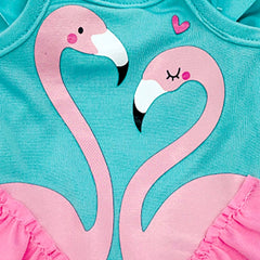 Sky Flamingo Pattern Swimsuit Doll Clothes Fit For 45 72 Cm Girl Doll