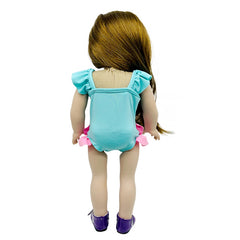 Sky Flamingo Pattern Swimsuit Doll Clothes Fit For 45 72 Cm Girl Doll