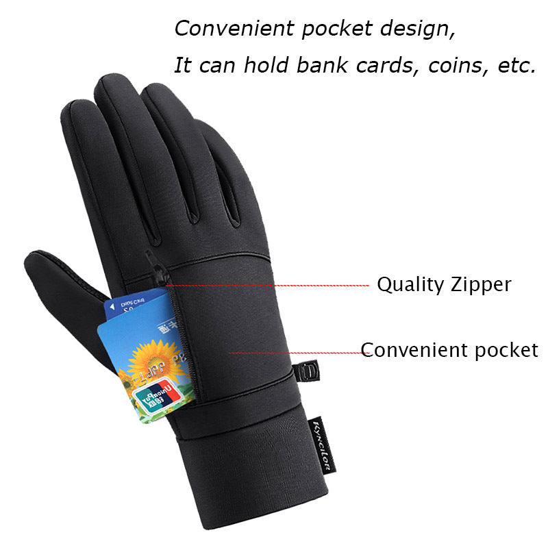 Winter Warm Waterproof Cycling Gloves for Men