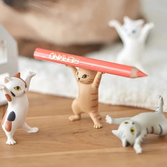 Enchanted Dancing Cat Pen Holder Toy - Home Desktop Ornament