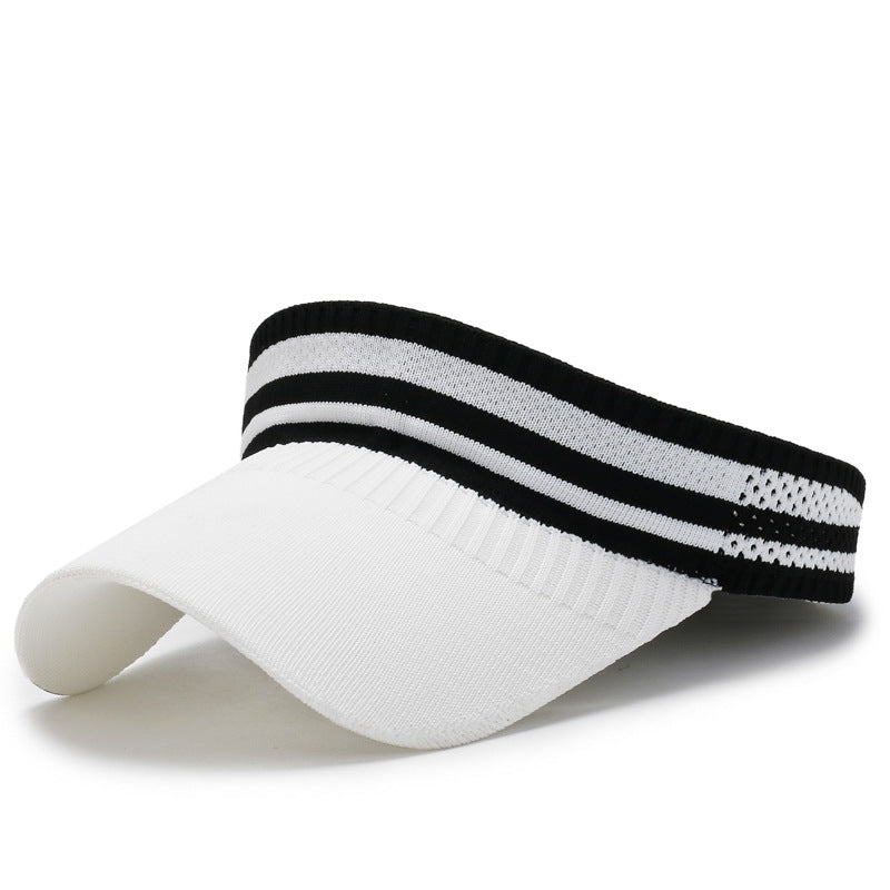 Women Solid Visor Hat Wide Brim Sunscreen Hats Summer Outdoor