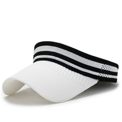 Women Solid Visor Hat Wide Brim Sunscreen Hats Summer Outdoor