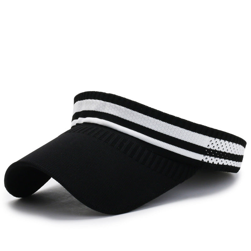 Women Solid Visor Hat Wide Brim Sunscreen Hats Summer Outdoor