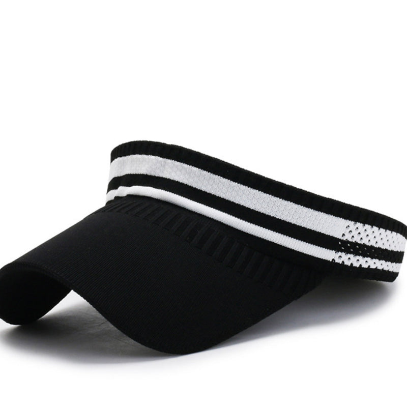 Women Solid Visor Hat Wide Brim Sunscreen Hats Summer Outdoor