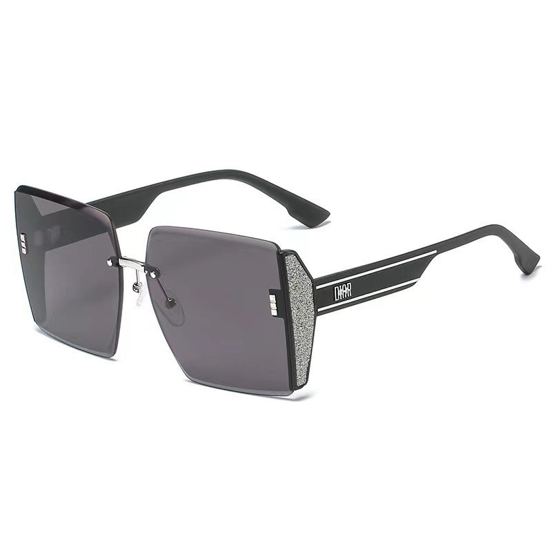Ombre Lens Sunglasses Rivet Decor Eyewear