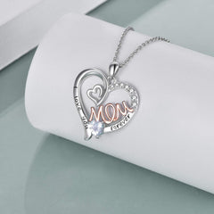 Heart Mom Pendant Necklace Holiday Gift