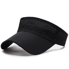 Sun Hat Adjustable Visor Solid Sports Tennis Cap