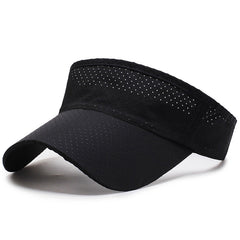 Sun Hat Adjustable Visor Solid Sports Tennis Cap