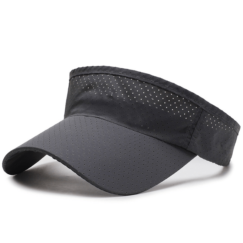 Sun Hat Adjustable Visor Solid Sports Tennis Cap