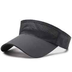 Sun Hat Adjustable Visor Solid Sports Tennis Cap
