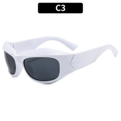 Y2K Wrap Around Sunglasses UV400 Sun Shades Glasses
