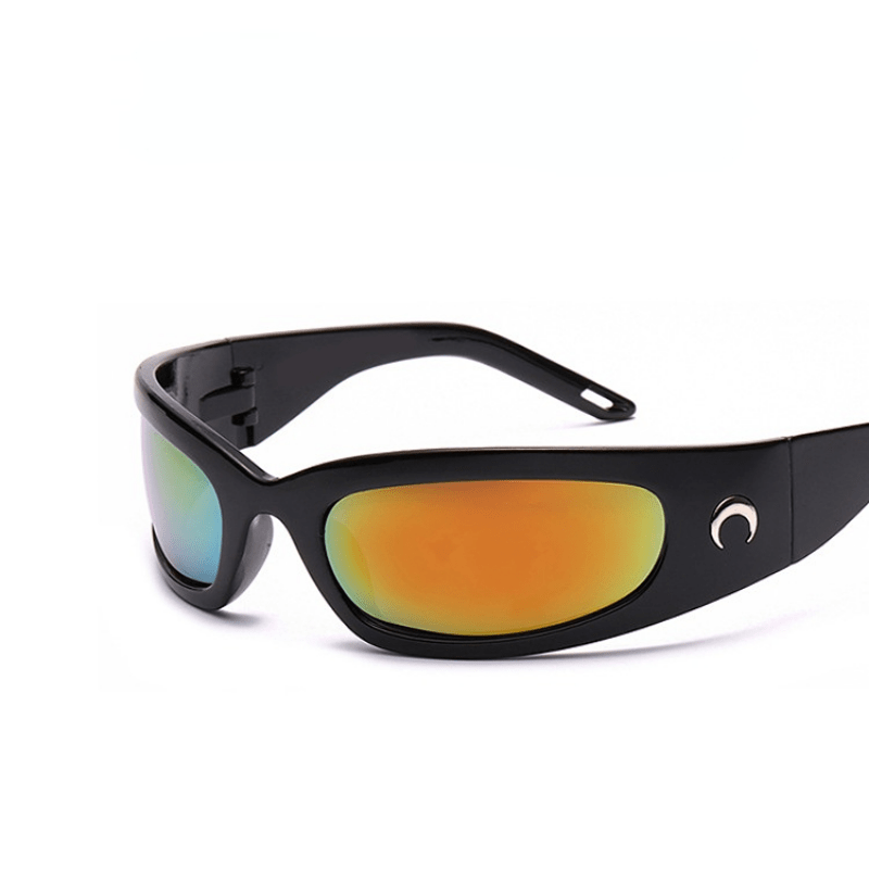 Y2K Oval Frame Sunglasses UV400 Futuristic Eyewear