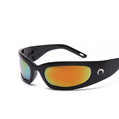 Y2K Oval Frame Sunglasses UV400 Futuristic Eyewear