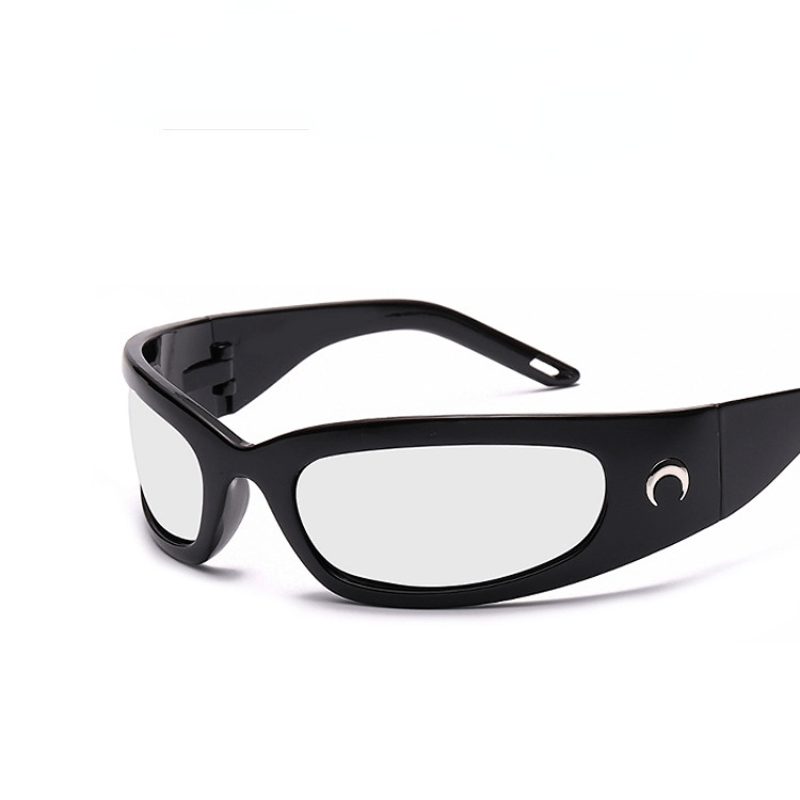 Y2K Oval Frame Sunglasses UV400 Futuristic Eyewear
